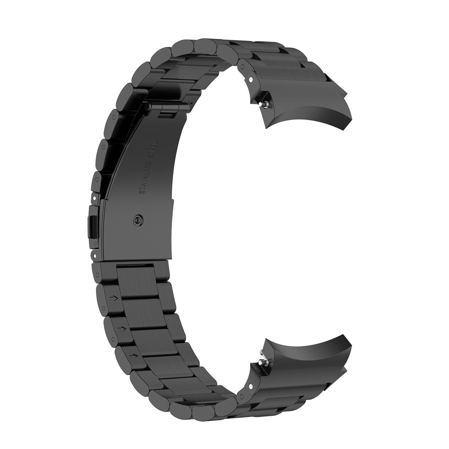 3-Beads Stainless Steel Smart Watch Band Replacement Strap for Samsung Galaxy Watch6 40mm 44mm Watch6 Classic 43mm 47mm Watch 5 40mm 44mm 5 Pro 45mm Watch4 40mm 44mm