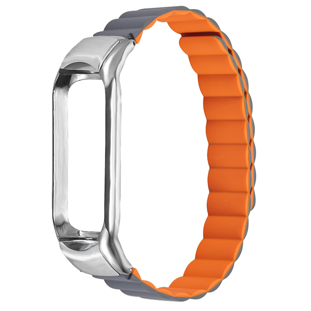Adjustable Light Silicone Magnetic Suction Watch Strap Replacement Wristband for Xiaomi Mi Band 3 4