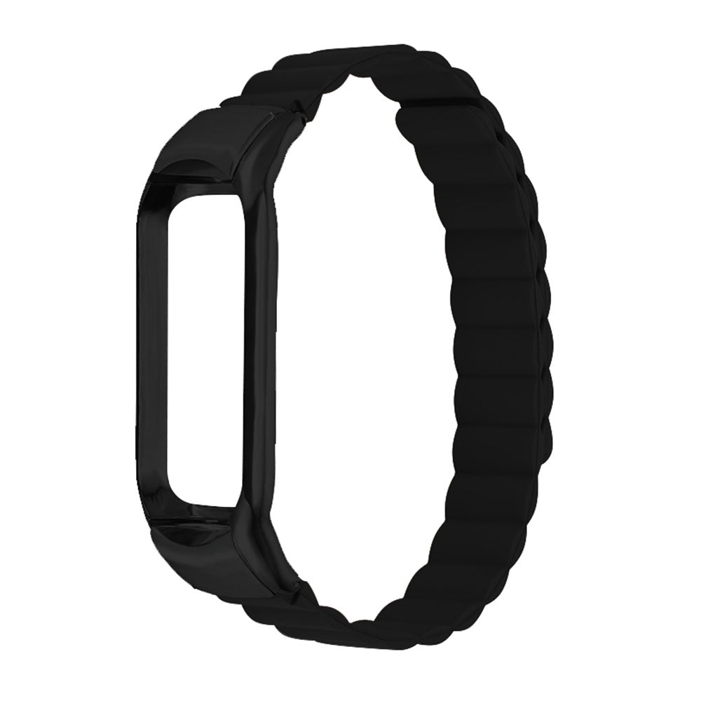 Magnetic Absorption Silicone Watch Band Wrist Strap Replacement for Xiaomi Mi Band 3 4