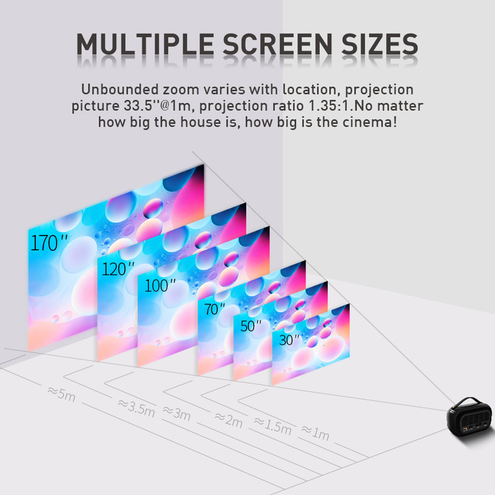 P11 Mini DLP 4K HD Portable WiFi Bluetooth Projector Outdoor Movie Home Theater Projector for Smartphone Miracast Airplay