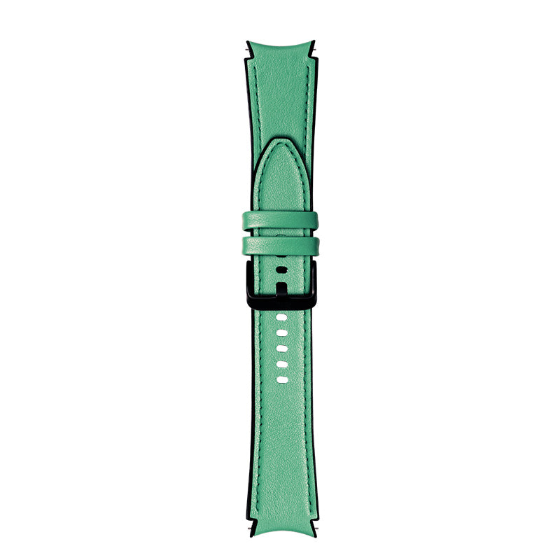 20mm Adjustable Leather Watch Band Strap for Samsung Galaxy Watch6 40mm 44mm Watch6 Classic 43mm 47mm Watch 5 40mm 44mm 5 Pro 45mm Watch4 40mm 44mm