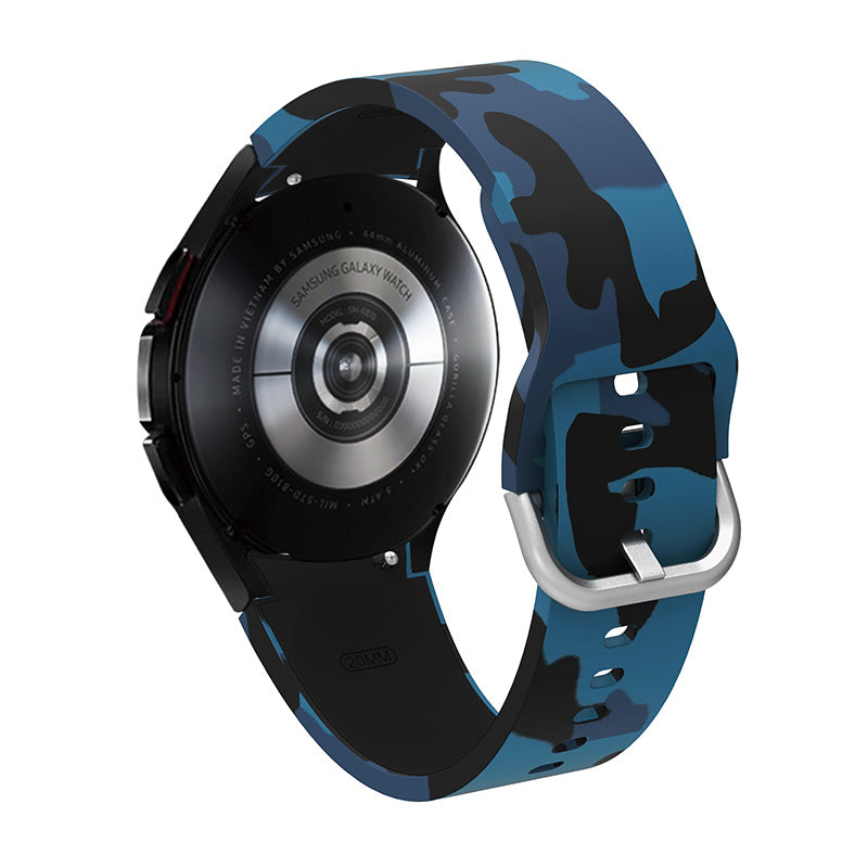 Pattern Printed Silicone Smart Watch Band Strap Replacement for Samsung Galaxy Watch6 40mm 44mm Watch6 Classic 43mm 47mm Watch 5 40mm 44mm 5 Pro 45mm Watch4 40mm 44mm