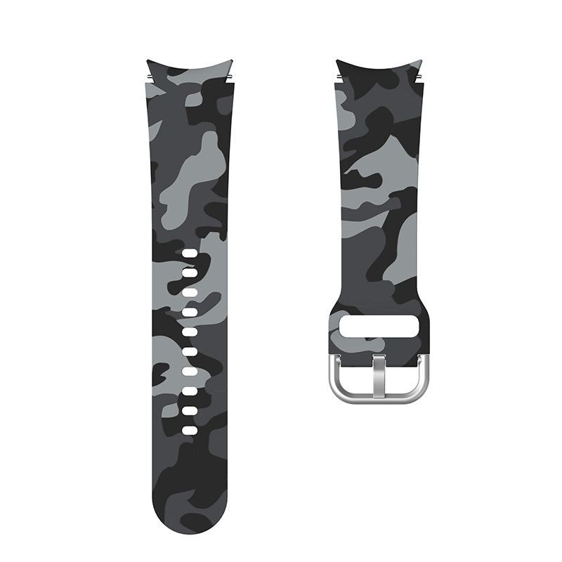 Pattern Printed Silicone Smart Watch Band Strap Replacement for Samsung Galaxy Watch6 40mm 44mm Watch6 Classic 43mm 47mm Watch 5 40mm 44mm 5 Pro 45mm Watch4 40mm 44mm