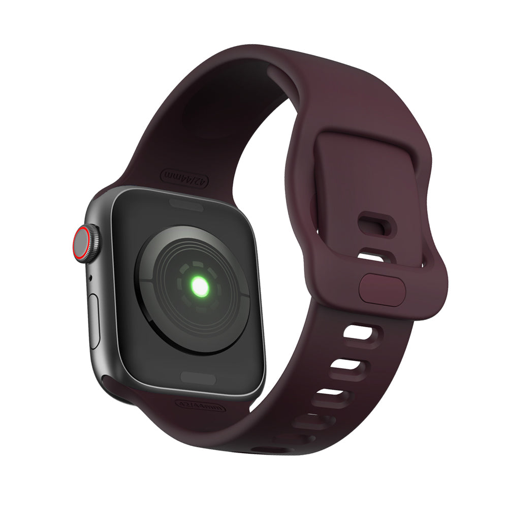 Silicone Smart Watch Band Adjustable Wrist Strap for Apple Watch Ultra 49mm Ultra 2 49mm Series 9 45mm SE (2023) 44mm Series 8 45mm 7 45mm Watch Series 6 5 4 SE 44mm SE (2022) 44mm Watch Series 3 2 1 42mm