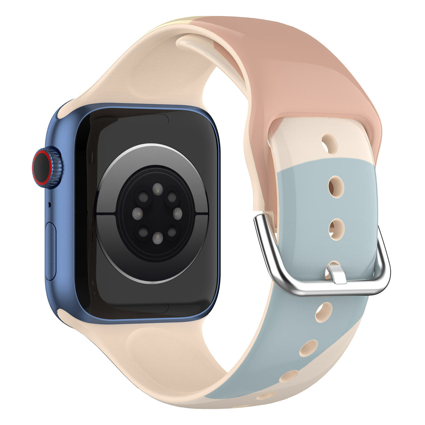 IML Colorful Pattern Printing Adjustable Silicone Wrist Straps Waterproof Smart Watch Band for Apple Watch Ultra 49mm Ultra 2 49mm Series 9 45mm SE (2023) 44mm Series 8 45mm 7 45mm 6 5 4 SE 44mm SE (2022) 44mm 3 2 1 42mm