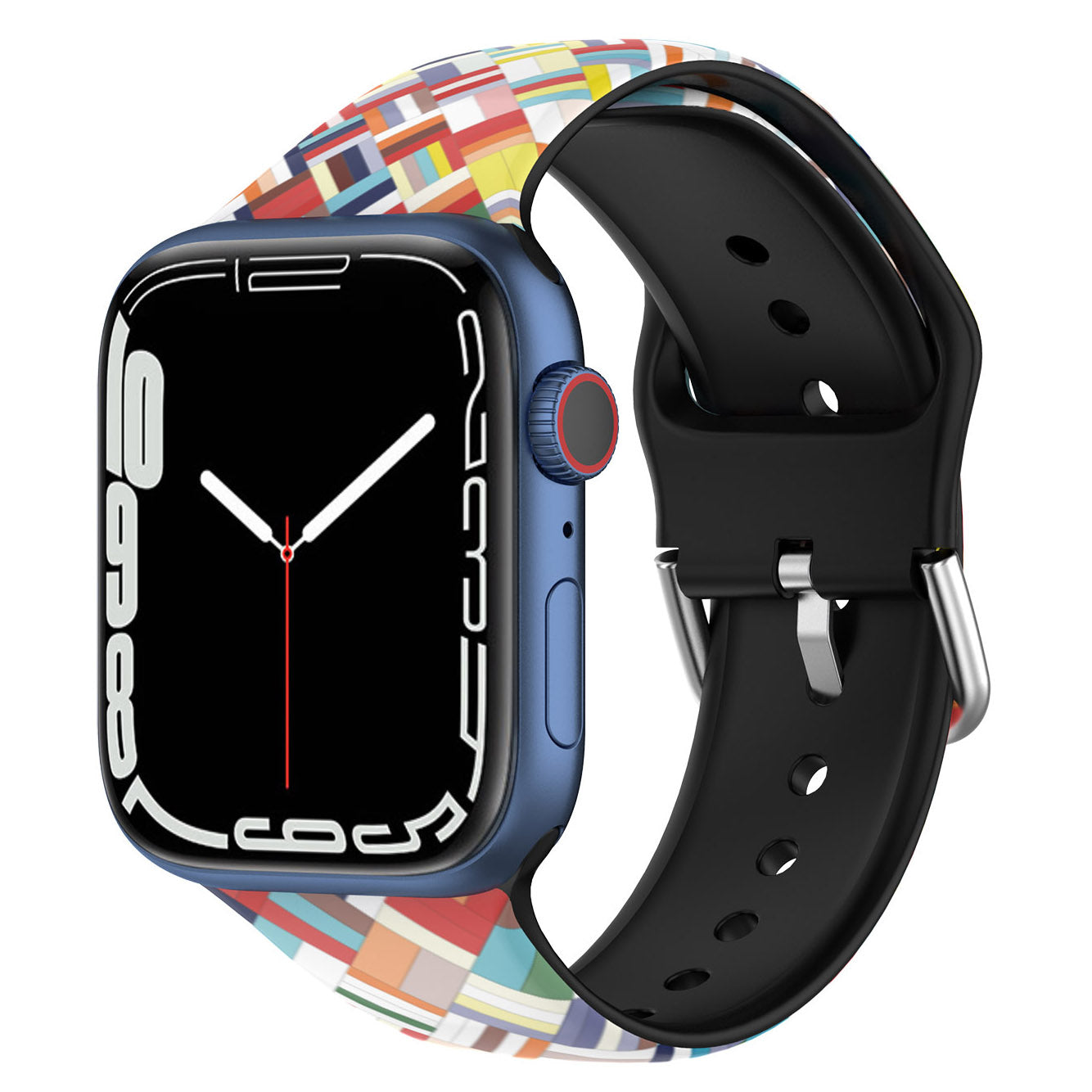 IML Pattern Printing Smart Watch Band Silicone Wrist Straps for Apple Watch Series 9 8 7 41mm 6 5 4 SE (2023) SE(2022) SE 40mm 3 2 1 38mm