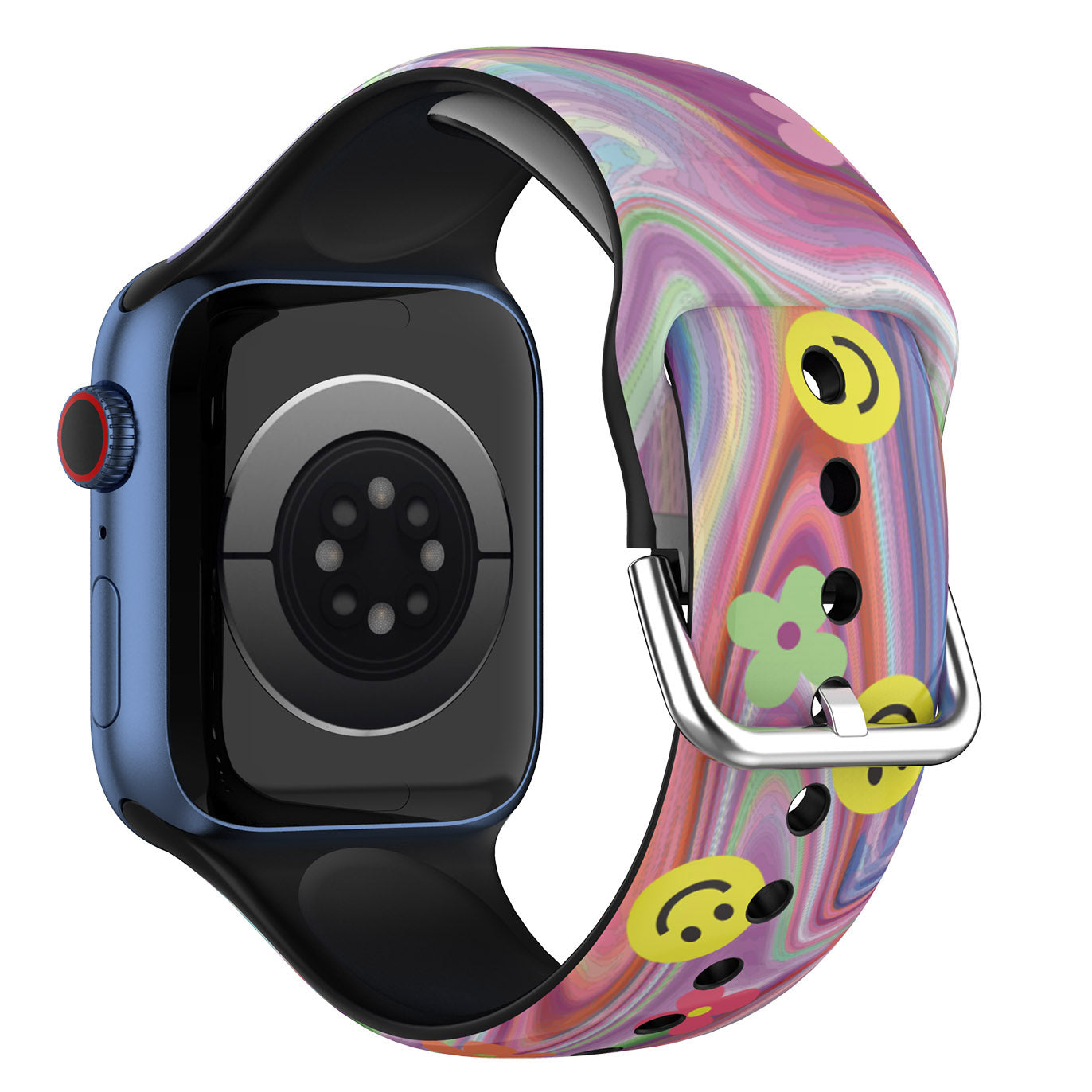 IML Pattern Printing Smart Watch Band Silicone Wrist Straps for Apple Watch Series 9 8 7 41mm 6 5 4 SE (2023) SE(2022) SE 40mm 3 2 1 38mm