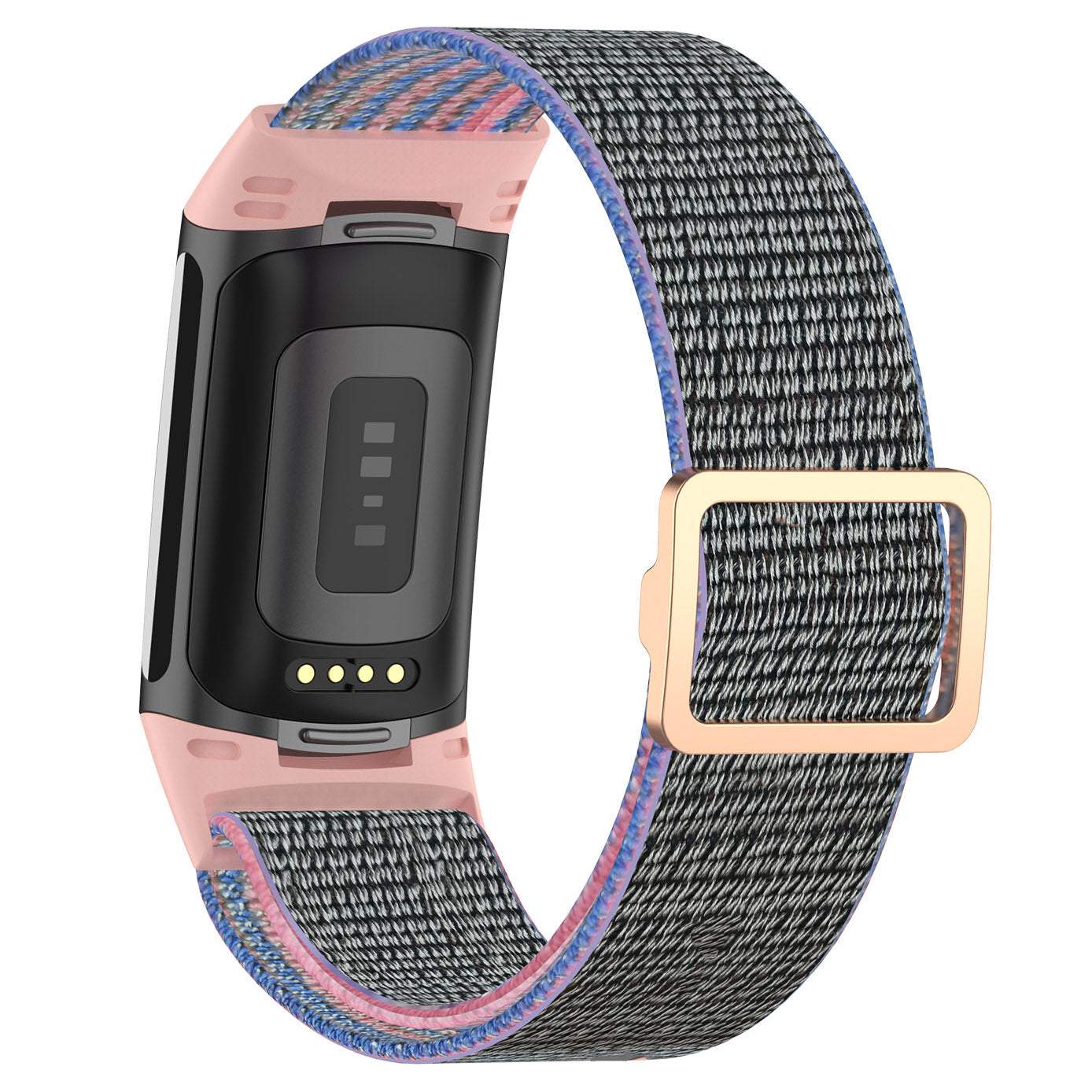 Adjustable Waterproof Smart Watch Band Elastic Nylon Replacement Straps for Fitbit Charge 6 5