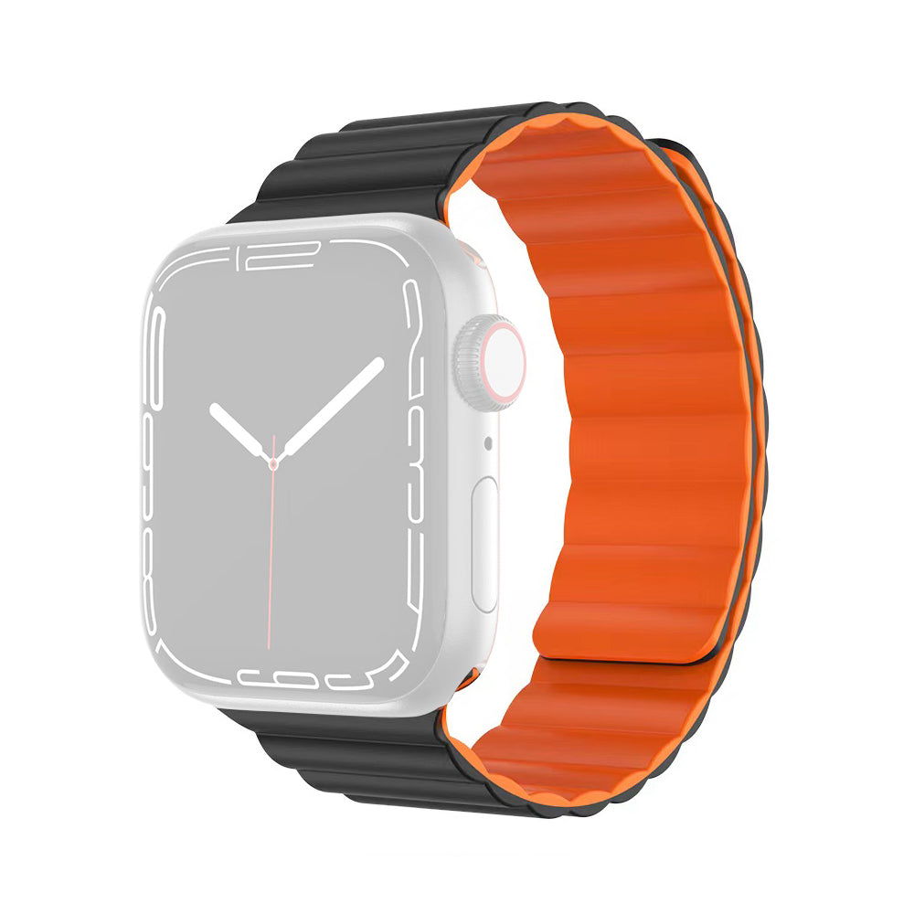MUTURAL Molan Series Magnetic Sweatproof Watch Band Adjustable Silicone Wrist Strap for Apple Watch Ultra 2 49mm Series 9 45mm SE (2023) 44mm Ultra 49mm Series 8 45mm 7 45mm 6 5 4 SE 44mm SE (2022) 44mm 3 2 1 42mm
