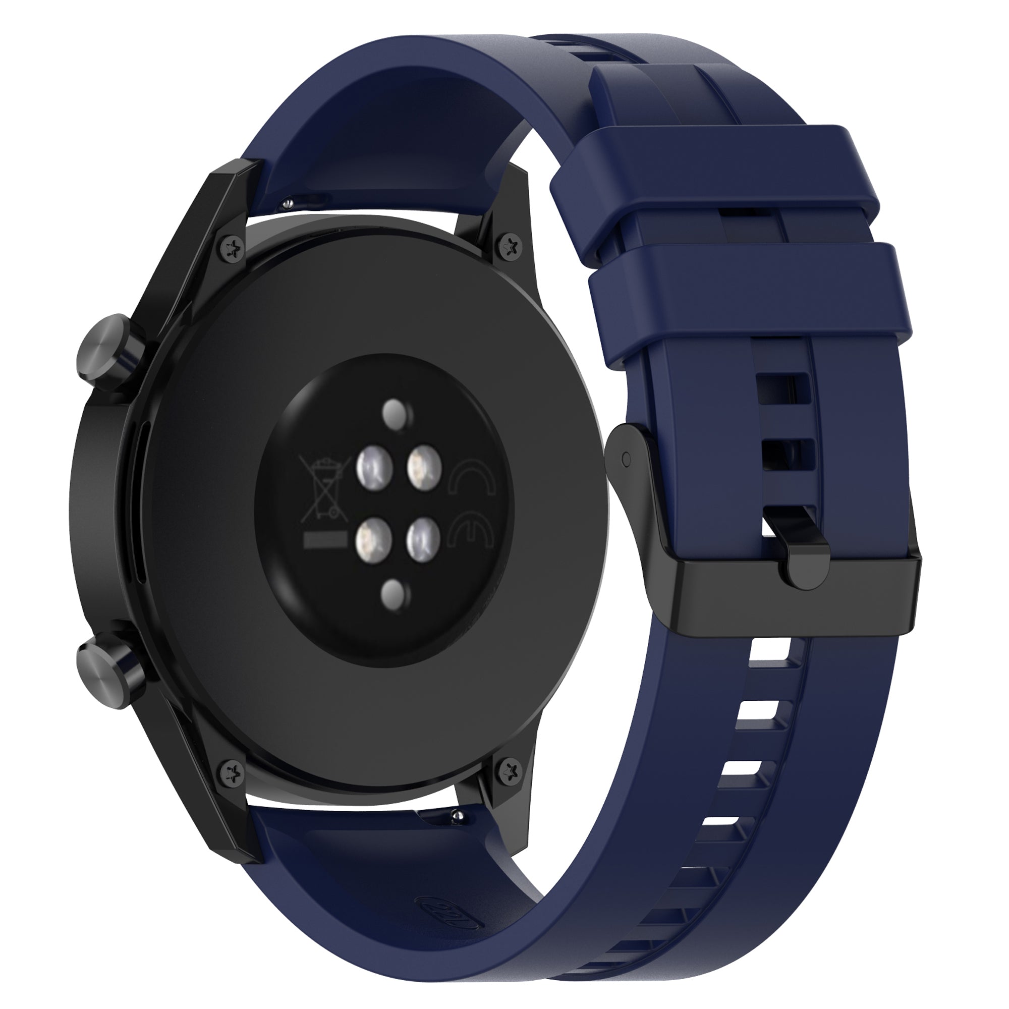 22mm Silicone Watch Strap Wristband with Steel Pin Buckle for Huawei Watch GT3 GT Runner