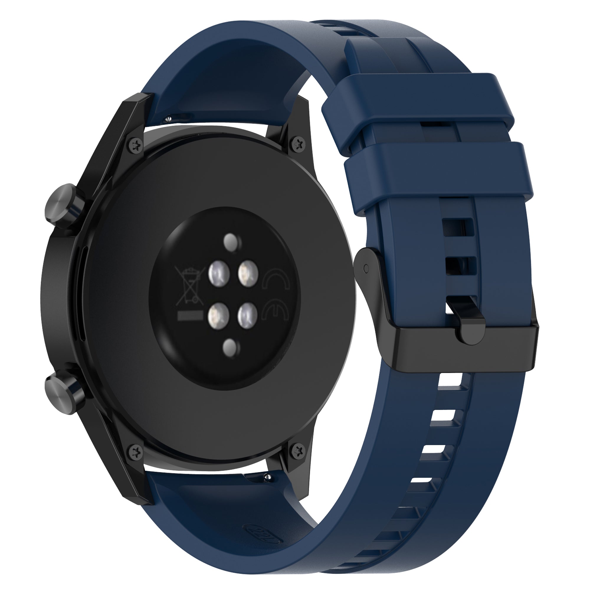 22mm Silicone Watch Strap Wristband with Steel Pin Buckle for Huawei Watch GT3 GT Runner