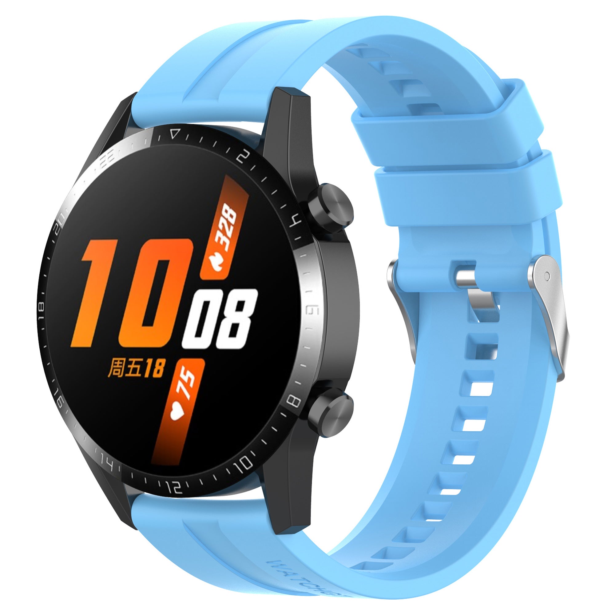 20mm Silicone Smart Watch Strap Adjustable Wristband Bracelet for Huawei Watch GT Runner Watch GT3 42mm