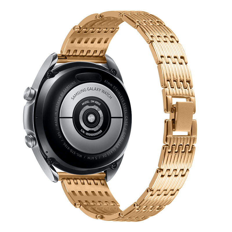 22mm Hollow Design Rhinestone Smart Watch Strap Replacement Band for Samsung Galaxy Watch3 45mm Galaxy Watch 46mm