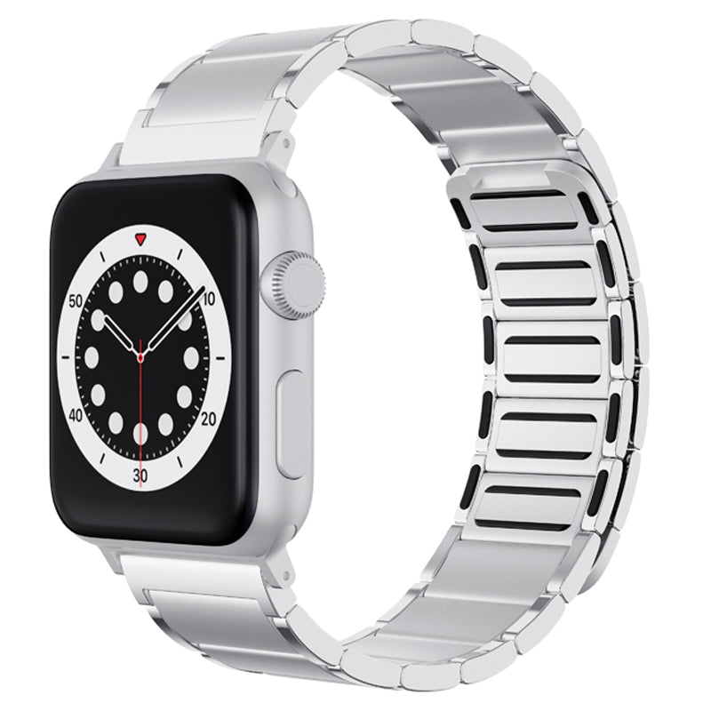 Magnetisk lås Justerbar metalurrem Udskiftning af urbånd til Apple Watch Series 9 8 7 41mm 6 SE (2023) SE (2022) SE 5 4 40mm 3 2 1 38mm