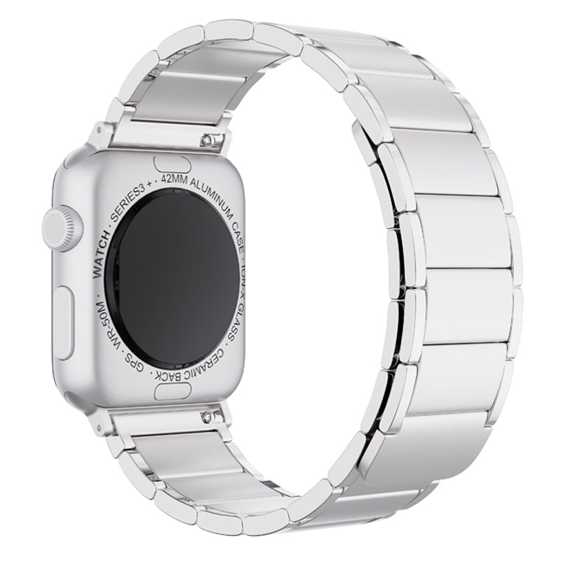 Magnetic Absorption Watch Band Adjustable Metal Wrist Strap Replacement for Apple Watch Ultra 2 49mm Series 9 45mm SE (2023) 44mm Ultra 49mm Series 8 45mm 7 45mm 6 5 4 SE 44mm SE (2022) 44mm 3 2 1 42mm