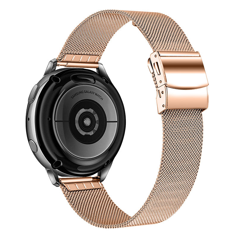 Breathable Strap with Tortoise Back Buckle Milanese Stainless Steel Watch Band for Samsung Galaxy Watch6 40mm 44mm Watch6 Classic 43mm 47mm Watch 5 40mm 44mm 5 Pro 45mm Watch4 40mm 44mm