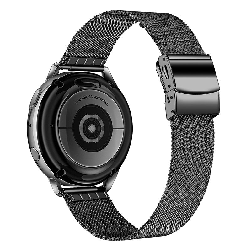Breathable Strap with Tortoise Back Buckle Milanese Stainless Steel Watch Band for Samsung Galaxy Watch6 40mm 44mm Watch6 Classic 43mm 47mm Watch 5 40mm 44mm 5 Pro 45mm Watch4 40mm 44mm
