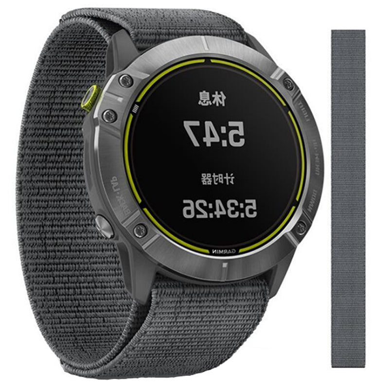 20mm Nylon Watch Strap Adjustable Loop Watch Band Wristband for Garmin Fenix 6S Pro Fenix 5S Plus