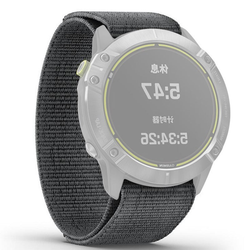 22mm Soft Knitted Nylon Watch Band Loop Fastener Wristband for Garmin Fenix 6X Pro Fenix 5 Plus
