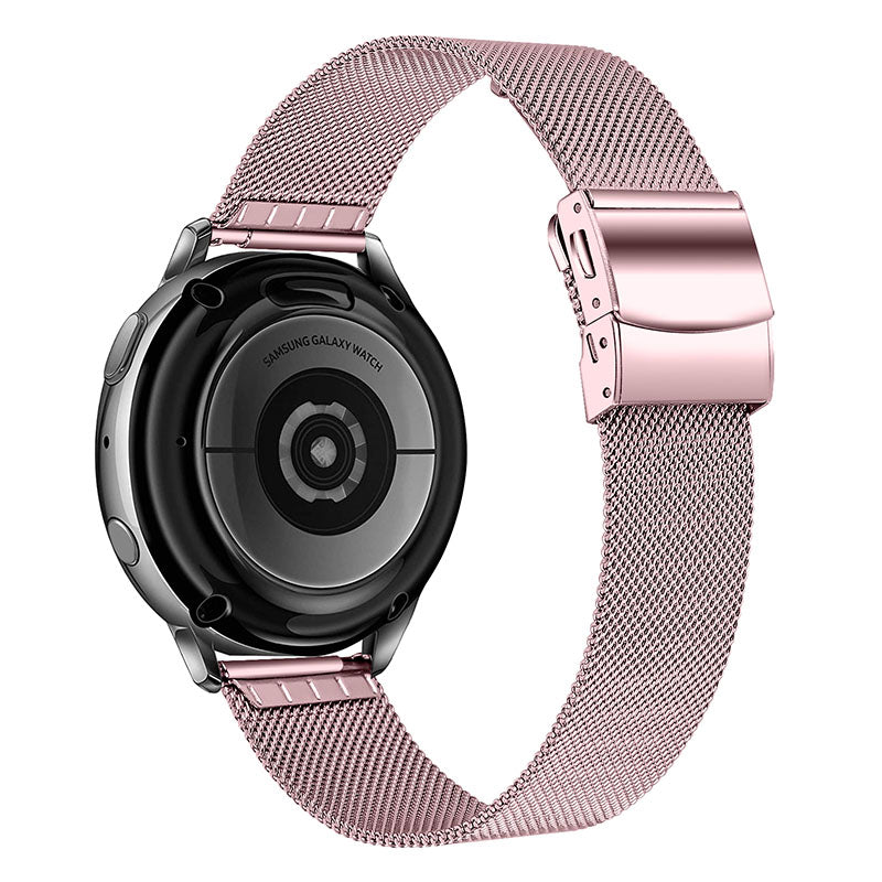 For Samsung Galaxy Watch3 41mm Stainless Steel Milanese Watch Strap with Tortoise Back Buckle