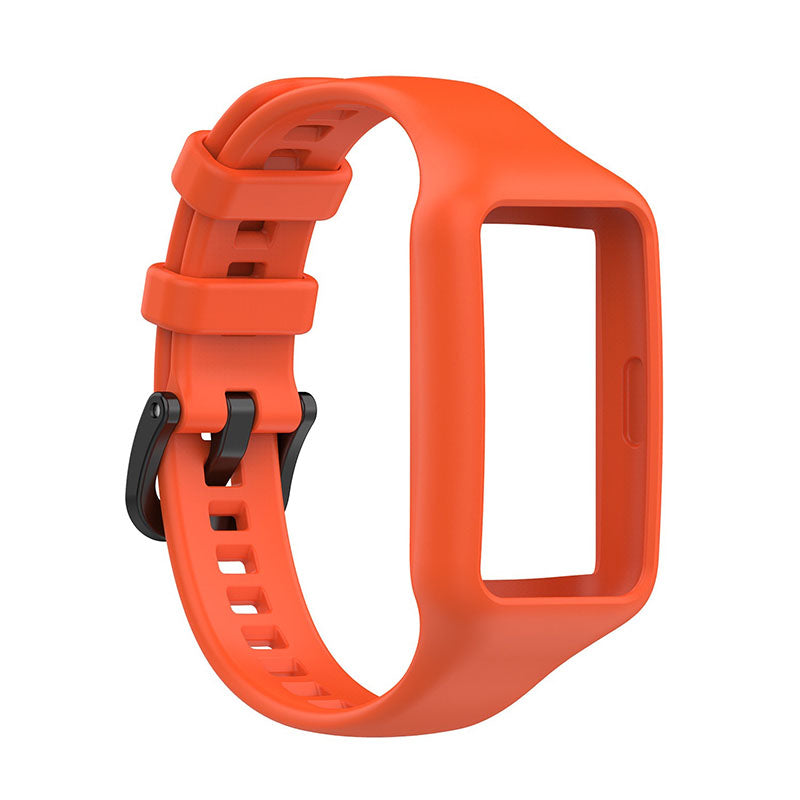Replacement One-piece Smart Watch Strap Case Silicone Wrist Band for Honor Band 6 Huawei Band 6 Huawei Band 6 pro
