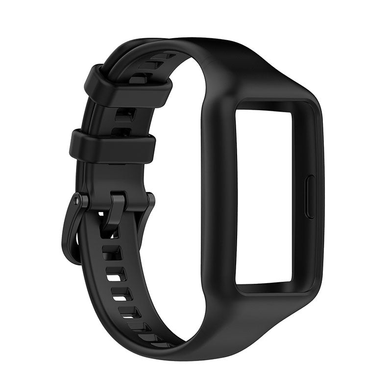 Replacement One-piece Smart Watch Strap Case Silicone Wrist Band for Honor Band 6 Huawei Band 6 Huawei Band 6 pro