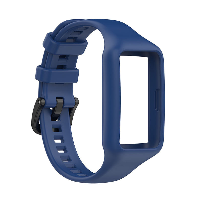 Replacement One-piece Smart Watch Strap Case Silicone Wrist Band for Honor Band 6 Huawei Band 6 Huawei Band 6 pro