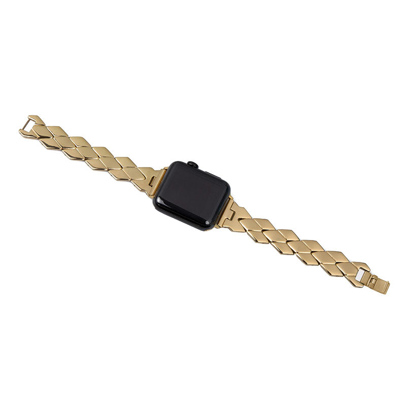 Premium Stainless Steel Rhombus Watch Band Wrist Strap for Apple Watch Series 9 8 7 41mm 6 5 4 SE (2023) SE(2022) SE 40mm 3 2 1 38mm