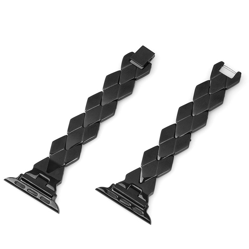 Premium Stainless Steel Rhombus Watch Band Wrist Strap for Apple Watch Series 9 8 7 41mm 6 5 4 SE (2023) SE(2022) SE 40mm 3 2 1 38mm