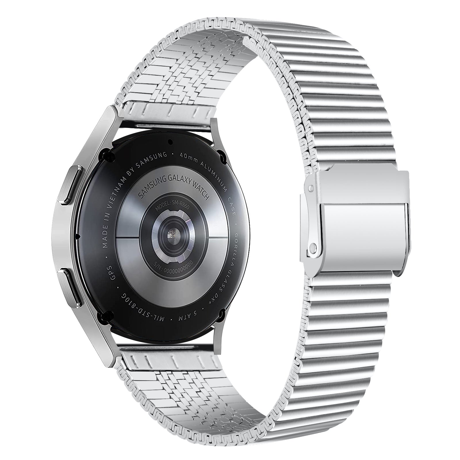 22mm Double Buckle Metal Watch Strap Watchband Replacement for Samsung Gear S3 Galaxy Watch 46mm Huawei Watch GT2 46mm