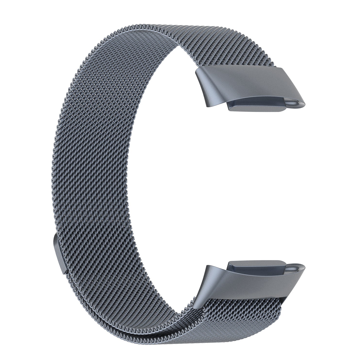 JLT Stylish Milanese Stainless Steel Adjustable Electroplating Watch Band Strap Replacement for Fitbit Charge 6 5