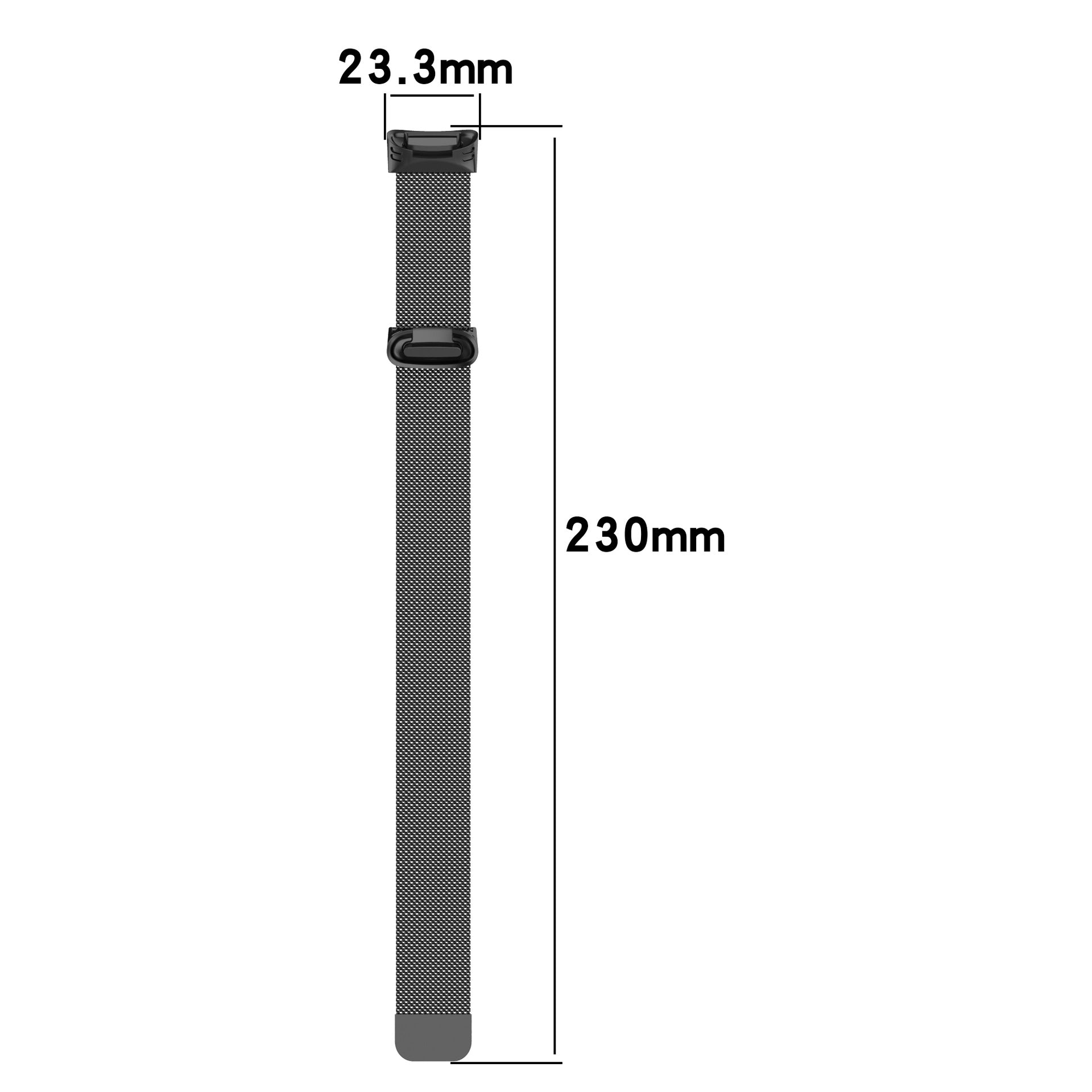 JLT Stylish Milanese Stainless Steel Adjustable Electroplating Watch Band Strap Replacement for Fitbit Charge 6 5