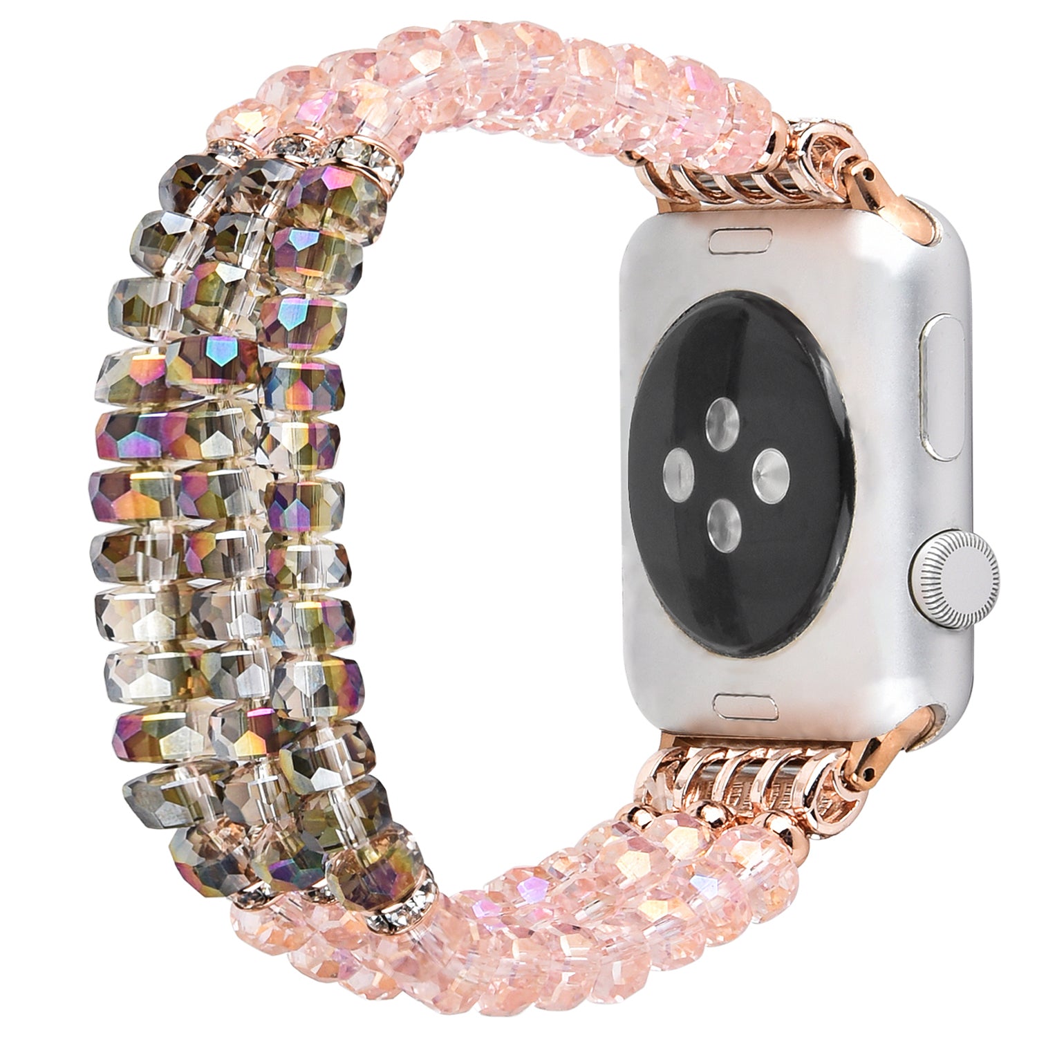 Exquisite Crystal Pearls Bracelet Watch Band for Apple Watch Ultra 2 49mm Series 9 45mm SE (2023) 44mm Ultra 49mm Series 8 45mm 7 45mm SE 44mm SE (2022) 44mm Series 6 5 4 44mm Series 3 2 1 42mm
