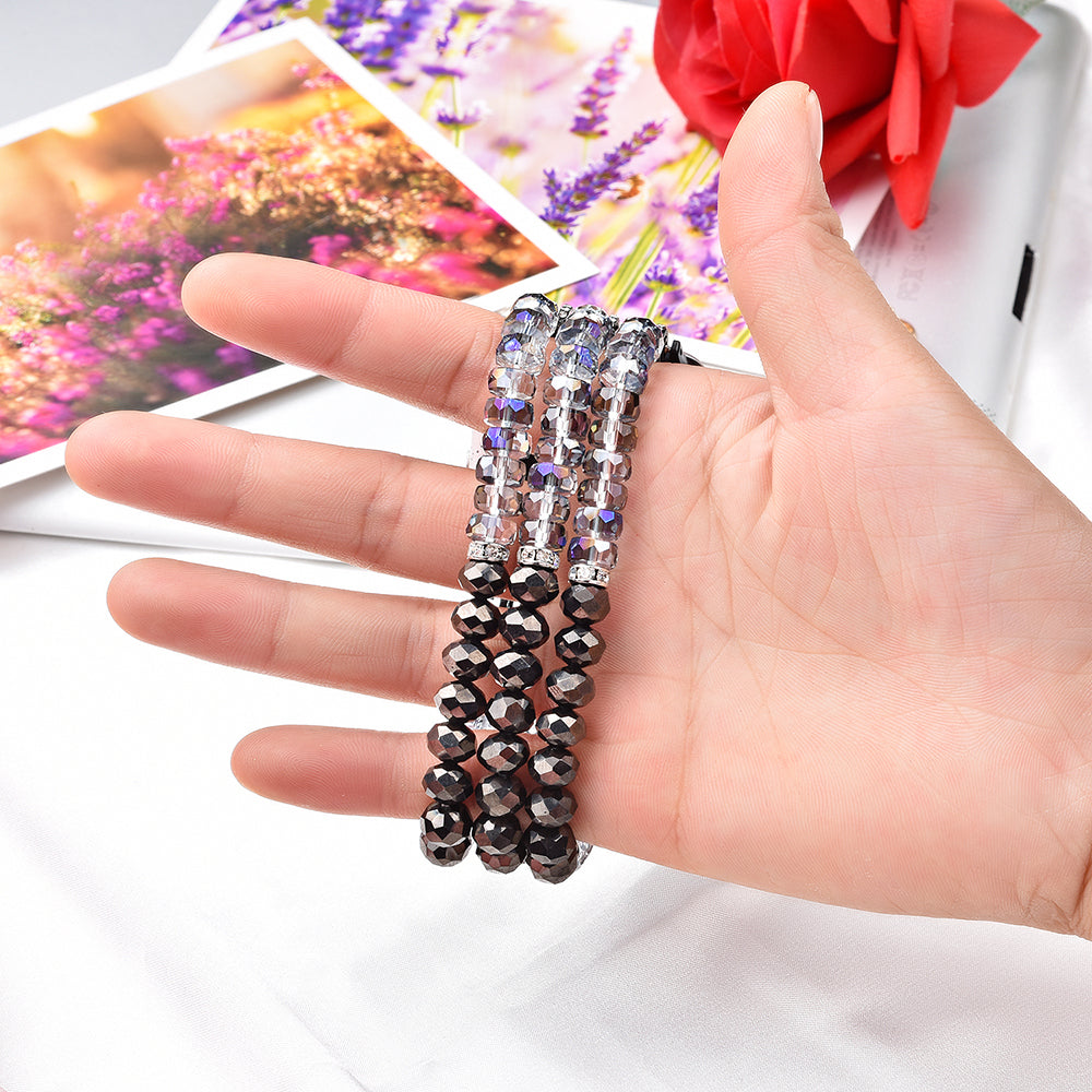 Exquisite Crystal Pearls Bracelet Watch Band for Apple Watch Ultra 2 49mm Series 9 45mm SE (2023) 44mm Ultra 49mm Series 8 45mm 7 45mm SE 44mm SE (2022) 44mm Series 6 5 4 44mm Series 3 2 1 42mm