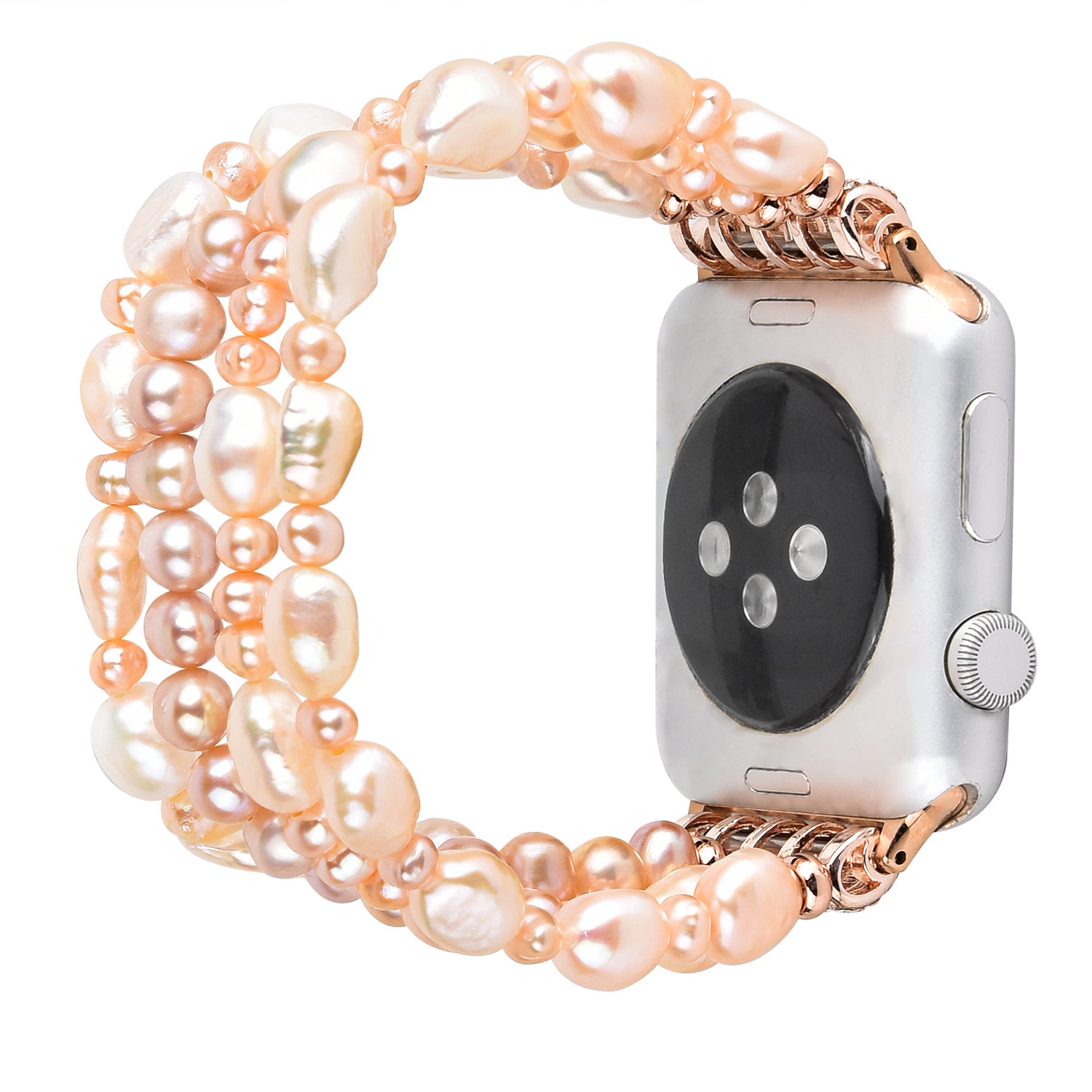 Exquisite Crystal Pearls Bracelet Watch Band for Apple Watch Ultra 2 49mm Series 9 45mm SE (2023) 44mm Ultra 49mm Series 8 45mm 7 45mm SE 44mm SE (2022) 44mm Series 6 5 4 44mm Series 3 2 1 42mm