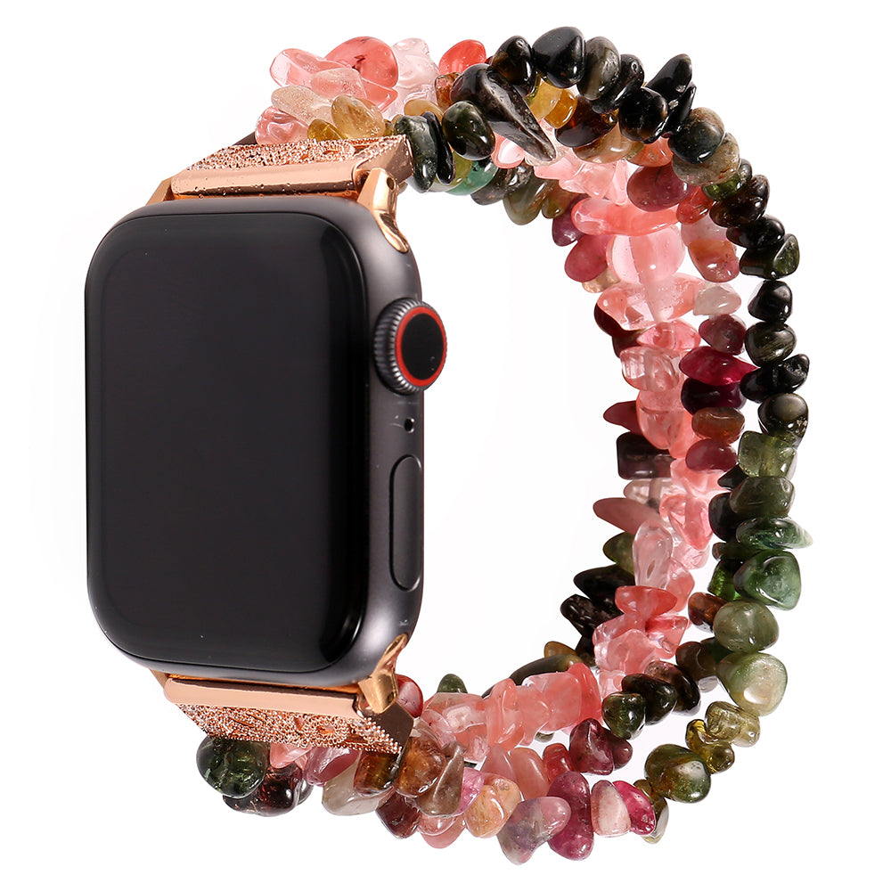 Natural Stones Watch Strap Replacement Wrist Band Bracelet for Apple Watch Series 9 8 7 41mm 6 5 4 SE (2023) SE(2022) SE 40mm 3 2 1 38mm