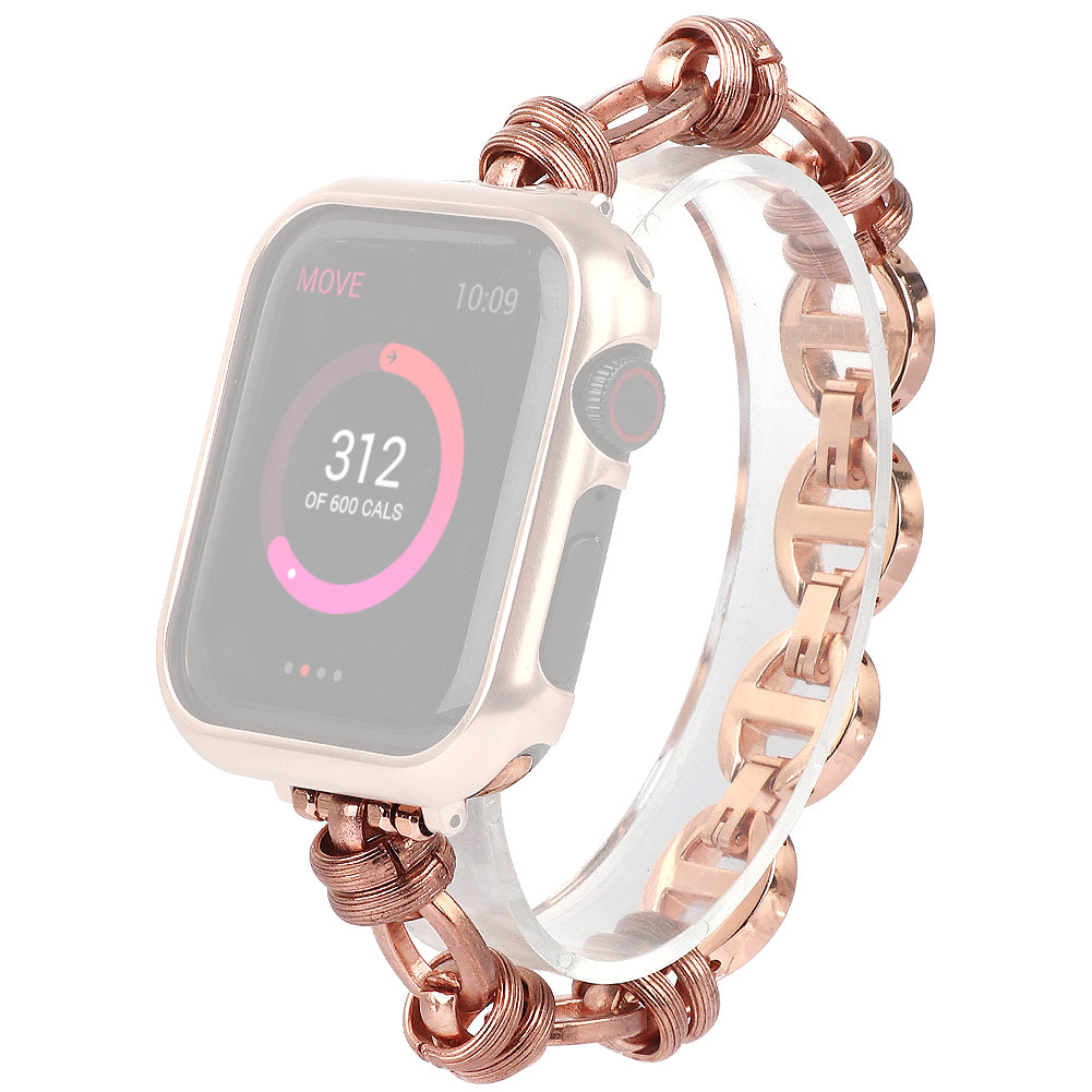 Punk Style Watch Strap Stainless Steel Wrist Band Replacement for Apple Watch Ultra 2 49mm Series 9 45mm SE (2023) 44mm Ultra 49mm Series 8 45mm 7 45mm SE 44mm SE (2022) 44mm Series 6 5 4 44mm Series 3 2 1 42mm