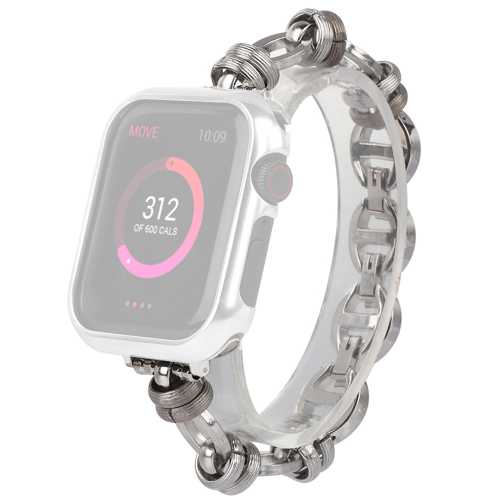 Punk Style Watch Strap Stainless Steel Wrist Band Replacement for Apple Watch Ultra 2 49mm Series 9 45mm SE (2023) 44mm Ultra 49mm Series 8 45mm 7 45mm SE 44mm SE (2022) 44mm Series 6 5 4 44mm Series 3 2 1 42mm