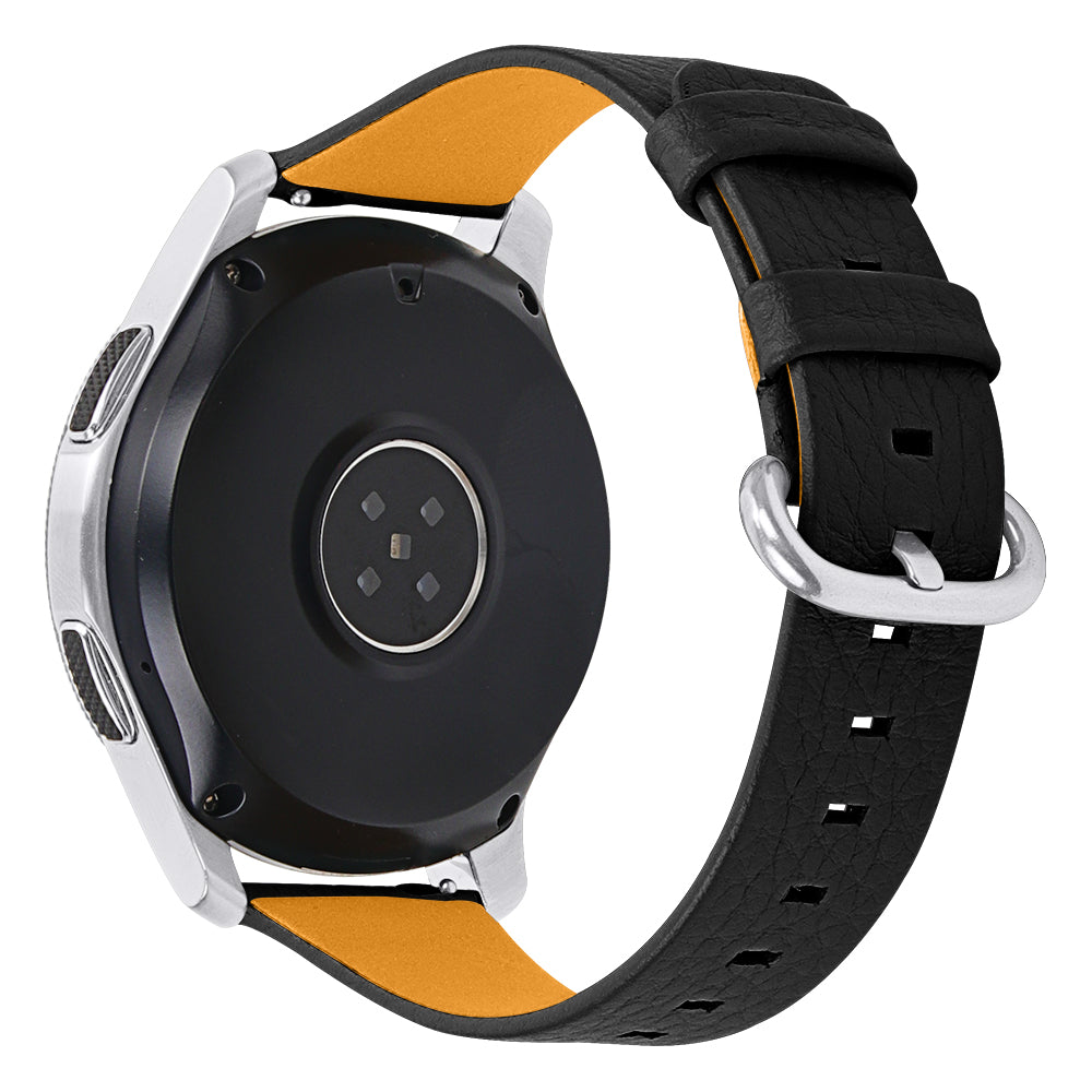 Litchi Texture Top Layer Cowhide Leather Watchband Replacement Wrist Strap for Fossil Gen 5 Garrett