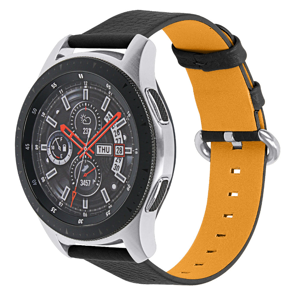 Litchi Texture Top Layer Cowhide Leather Watchband Replacement Wrist Strap for Fossil Gen 5 Garrett