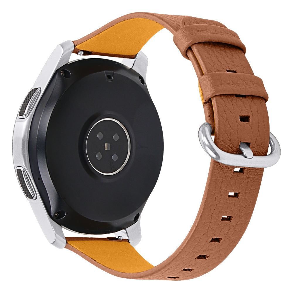 Litchi Texture Top Layer Cowhide Leather Watchband Replacement Wrist Strap for Fossil Gen 5 Garrett