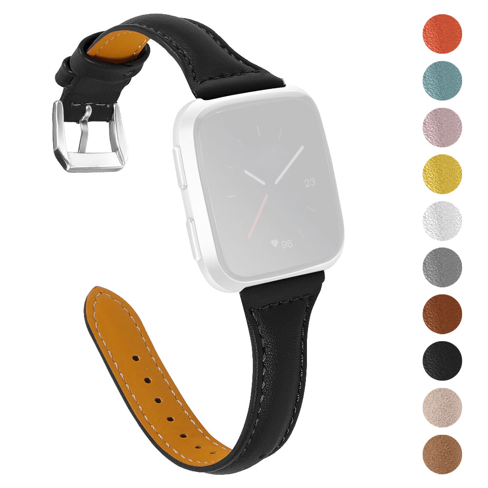 For Fitbit Versa 2 Versa Versa Lite Versa SE Stylish Cowhide Genuine Leather Replacement Smart Watch Strap