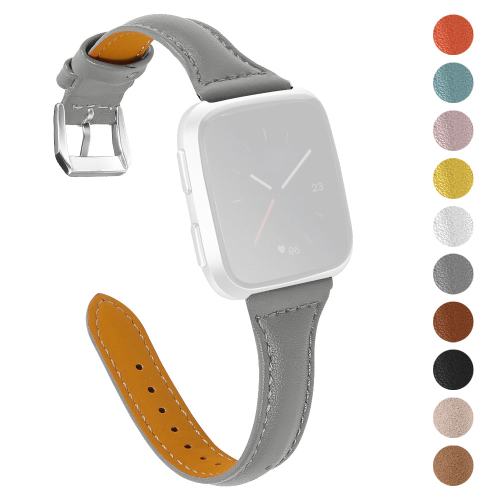 For Fitbit Versa 2 Versa Versa Lite Versa SE Stylish Cowhide Genuine Leather Replacement Smart Watch Strap