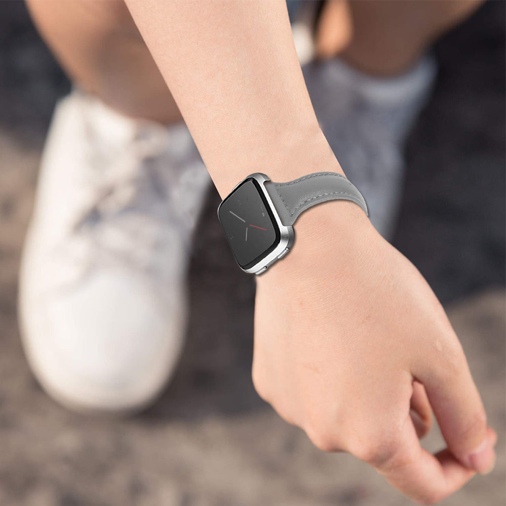 For Fitbit Versa 2 Versa Versa Lite Versa SE Stylish Cowhide Genuine Leather Replacement Smart Watch Strap