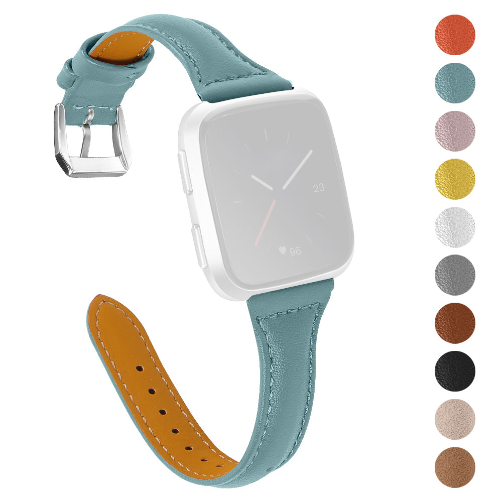 For Fitbit Versa 2 Versa Versa Lite Versa SE Stylish Cowhide Genuine Leather Replacement Smart Watch Strap