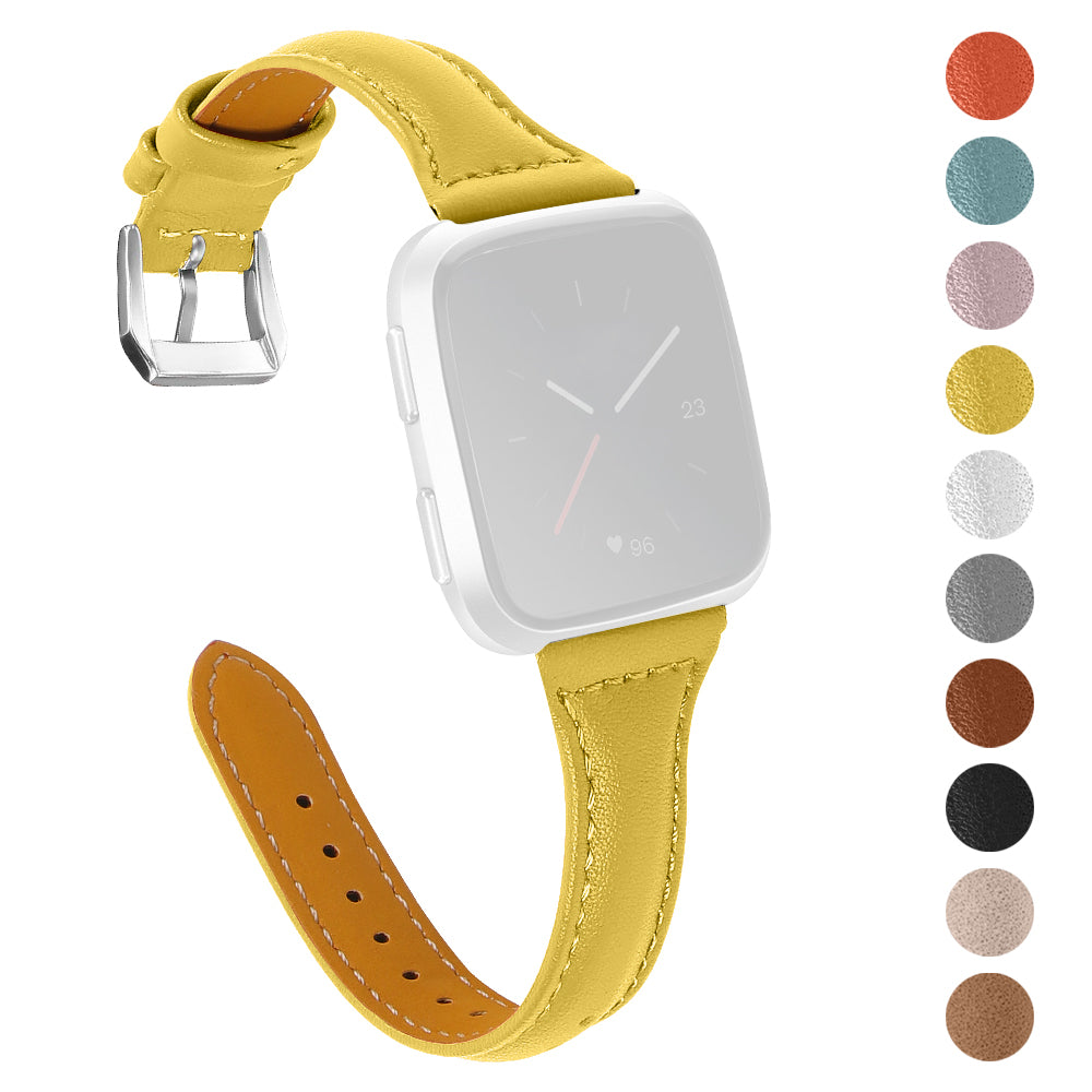 For Fitbit Versa 2 Versa Versa Lite Versa SE Stylish Cowhide Genuine Leather Replacement Smart Watch Strap