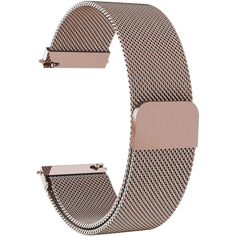 For Garmin Vivomove Luxe GarminMove Luxe Stainless Steel Milanese Mesh Watch Strap Replace Magnetic Wrist Band (20mm)