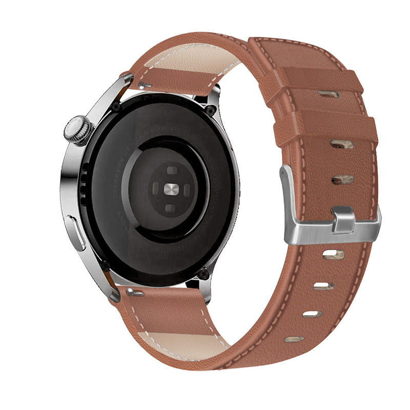 For HUAWEI Watch GT3 Samsung Galaxy Watch 46mm Gear S3 Classic Leather Watch Band 22mm Universal Watch Strap with Buckle