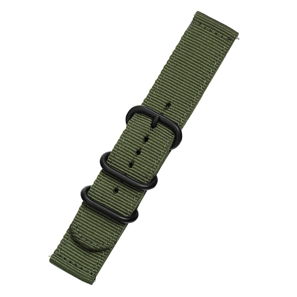For Garmin Venue 2S Vivoactive 4S 18mm Nylon Watch Strap Three Heavy Buckles Watch Band Replacement