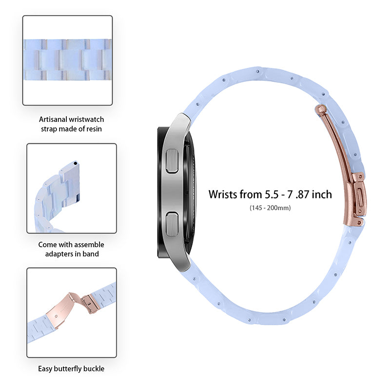 For Huami Amazfit Bip S GTR 42mm GTS Bip Lite Resin Watch Strap Wristband 20mm with Stainless Steel Buckle